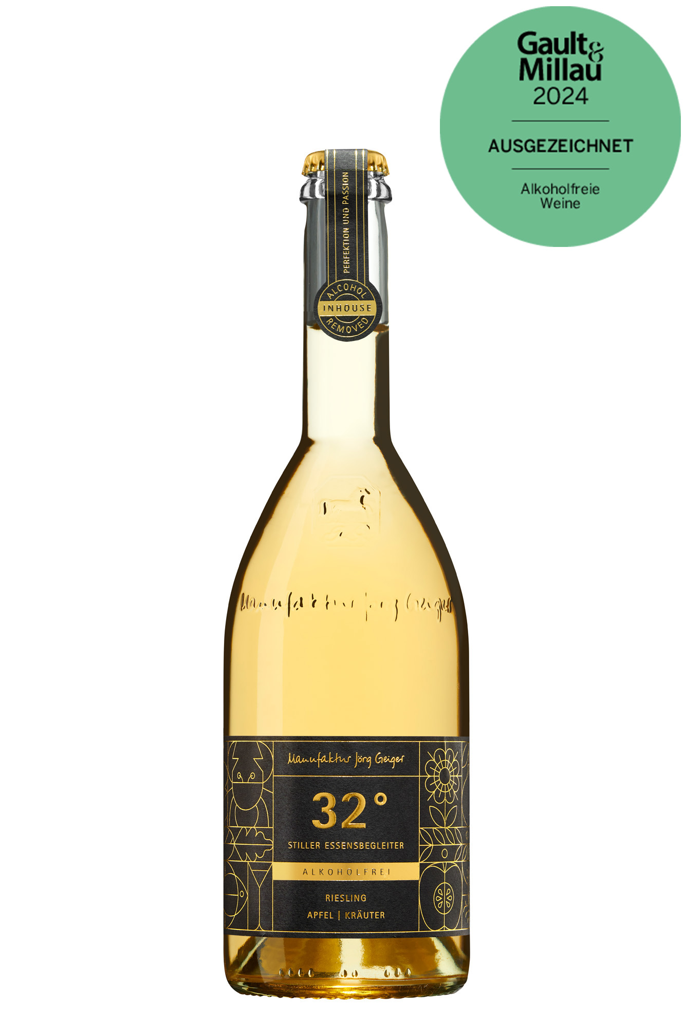 Produktbild "Flasche 32° mit Auszeichnungen" - alkoholfrei